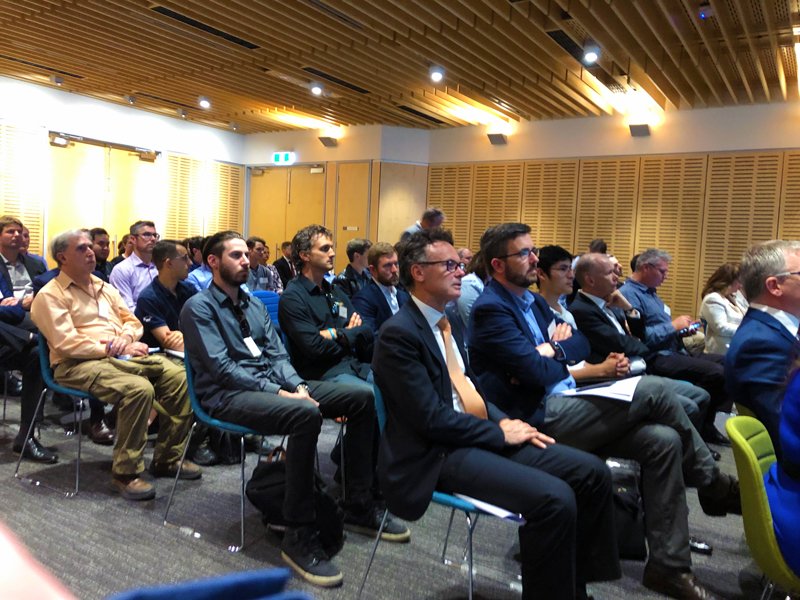 waitta's tweet photo. @ChrisTallentire taking in the industry presentations at yesterdays @WAITTA @NewIndustriesWA Space Industry Forum #waitta https://t.co/M9XygfmOVE