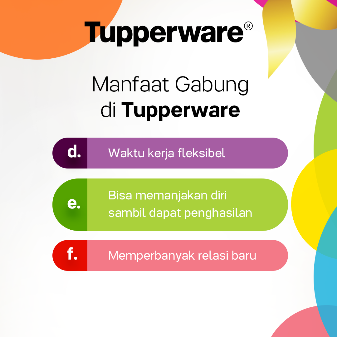 tupperwareID's tweet photo. Wujudkan mimpimu dengan bergabung dengan Tupperware! Banyak banget benefit yang bisa kamu dapatkan dan rasakan. Langsung aja daftar ke https://t.co/lyiukC9isw #LifeWithTupperware https://t.co/UEwr988aQP
