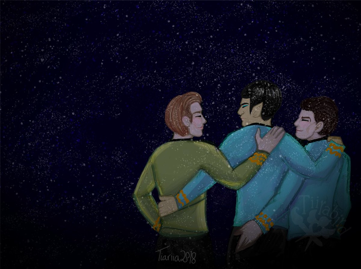 angelkuu_art's tweet photo. Star Gazing
(Star Trek TOS)
#startrektos #mcspirk #artistsontwitter #mcspirkart #startrekart #mcspirkfanart #tiirabirddraws #CaptainKirk #DoctorMcCoy #spock #spockfanart #spirk #spirkart #spirkfanart #startek #triumvirate #startrekart #leonardmccoy #spones #sponesart https://t.co/VpHDbO8LuS