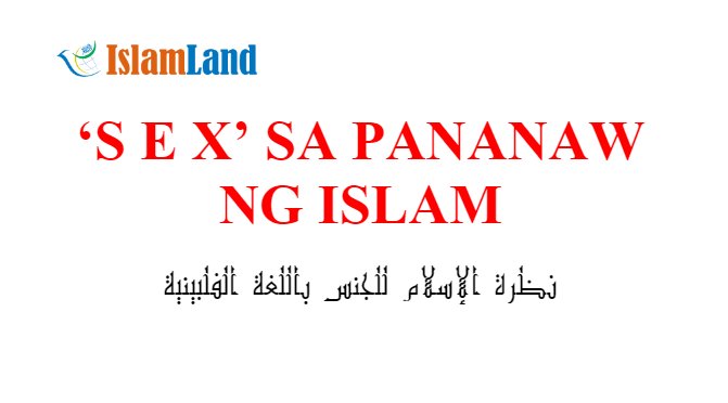 IslamHouseTl's tweet photo. ‘S E X’ SA PANANAW NG ISLAM
https://t.co/flzhp9AkfT https://t.co/DXVrQjfzbu