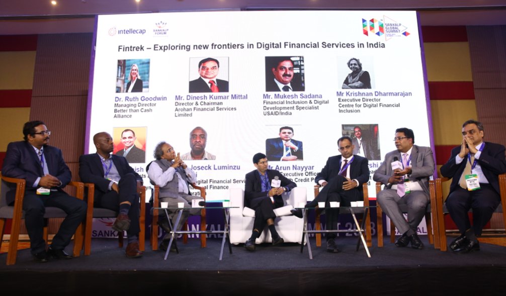 AavishkaarVC's tweet photo. Exploring new frontiers in digital financial services by Strategic Partners USAID, FHI360 and MStar. Part of the Fintrek track at the #SankalpGlobal18 #fintrek @IntellecapTweet @usaid_india @fhi360 @Raivineet @himbans https://t.co/i88hvNNTKZ