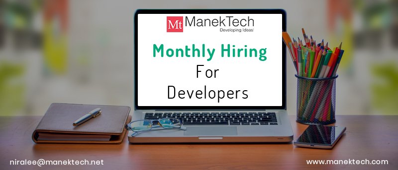 DharaManektech's tweet image. #ManekTech developers are #available for #MonthlyBasis