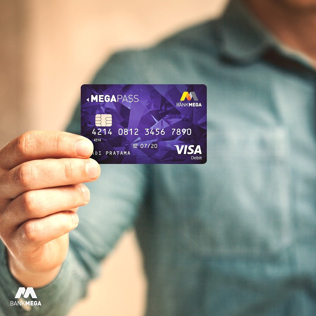 Kartu debit bank mega