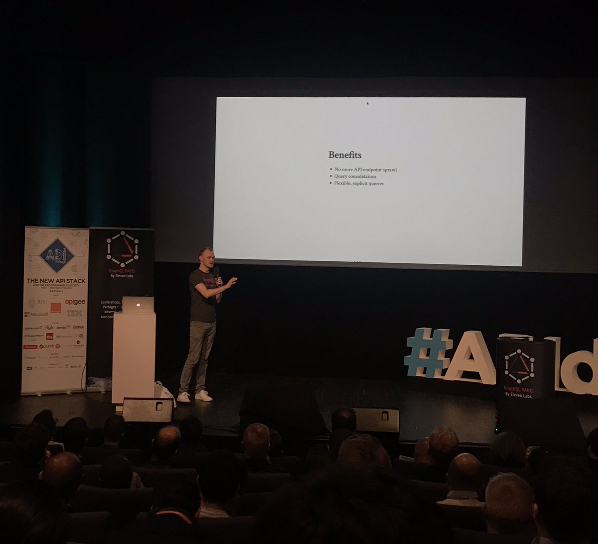 BlazorNorway's tweet image. Great speaker. The playground was an eyeopener. Going to add the graph ql to the asp . net core 2 stack for the next project #APIdaysParis #thenewAPIstack  @graphqlparis