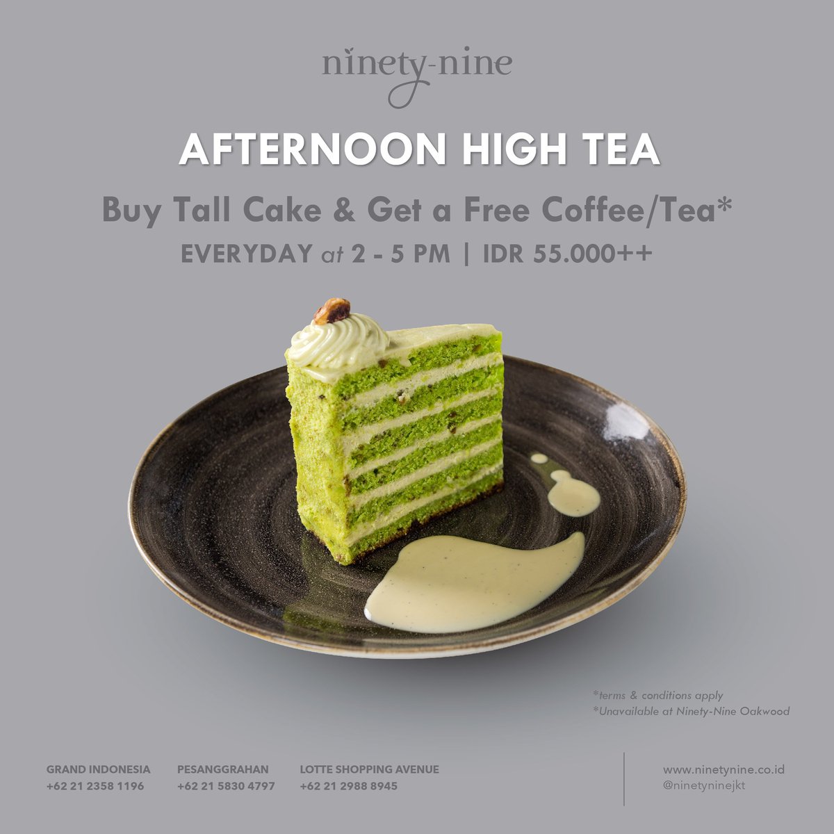 Ninety Nine (@ninetyninejkt) on Twitter photo Take it easy and enjoy the holiday with Ninety-Nine's Christmas takeaway selections, featuring complete choices from appetizers to desserts and hampers.
.
Book your order via WhatsApp on +62 811 888 1622 or send an email to contact@ninetynine.co.id." Take it easy and enjoy the holiday with Ninety-Nine's Christmas takeaway selections, featuring complete choices from appetizers to desserts and hampers.
.
Book your order via WhatsApp on +62 811 888 1622 or send an email to contact@ninetynine.co.id."