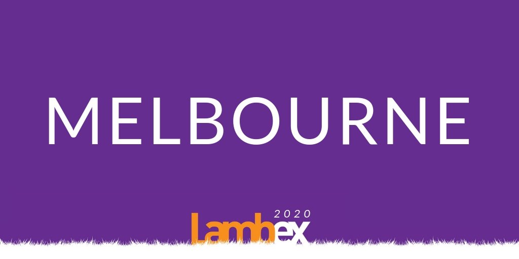 LambExAU's tweet photo. We're off to V I C T O R I A! Read the full location and Conference Chair announcement from today's Media Release here: https://t.co/K2sTYsnVvj
Let the LambEx 2020 planning begin! #TellYourMaaaates #LambEx #Melbourne https://t.co/e7yjo0yzhh