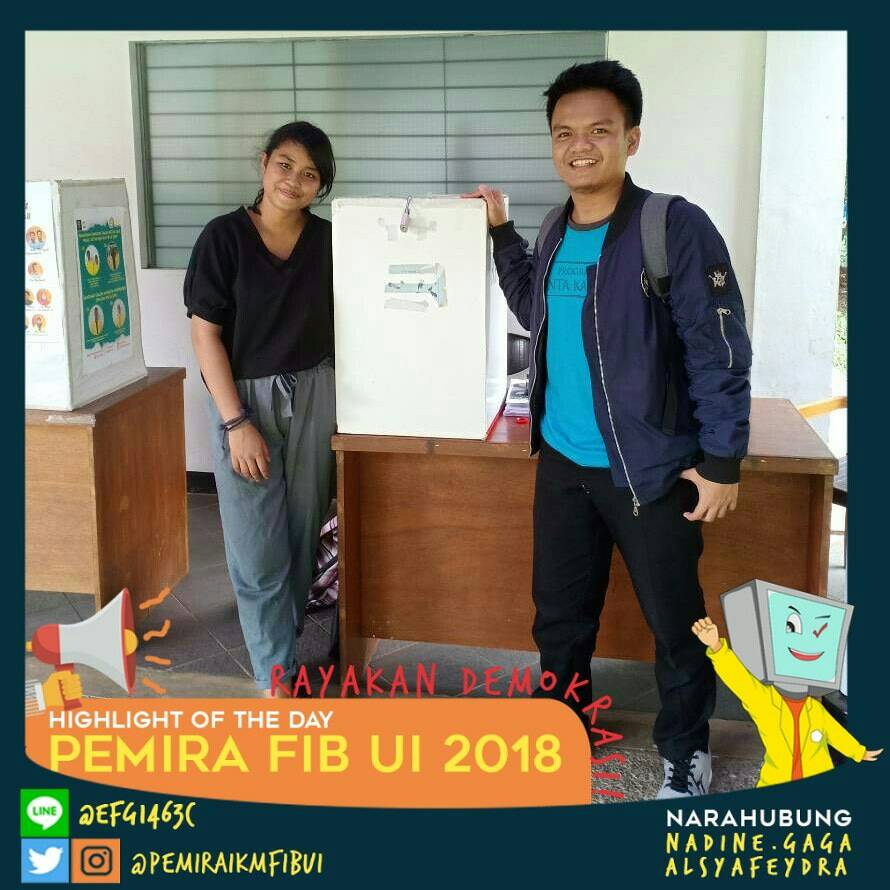 PEMIRAIKMFIBUI's tweet photo. [YUK KE TPS] Siang, FIB! 🌹

Telah dilakukan peresmian pembukaan TPS di gedung V  oleh perwakilan Panitia PEMIRA IKM FIB UI 2018 dan Perwakilan Kandidat BEM FIB UI 2019 dan Perwakilan Kandidat AI DPM FIB UI 2019 di gedung IX sekaligus sebagai saksi KPU kosong saat pembukaan TPS. https://t.co/NiNU5A8J6Q