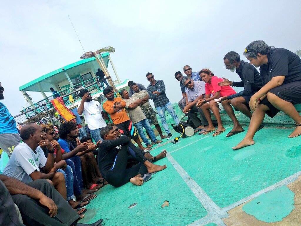 husendidi's tweet photo. Off to Male’ after a very successful trip to #Gemanafushi   We have enjoyed every moment with you @Gemasverin 

Thank you for giving us the opportunity @FishAgri @Moodhu_bulhaa &amp; @VillaCollegeMv https://t.co/UeYvK9fxaj