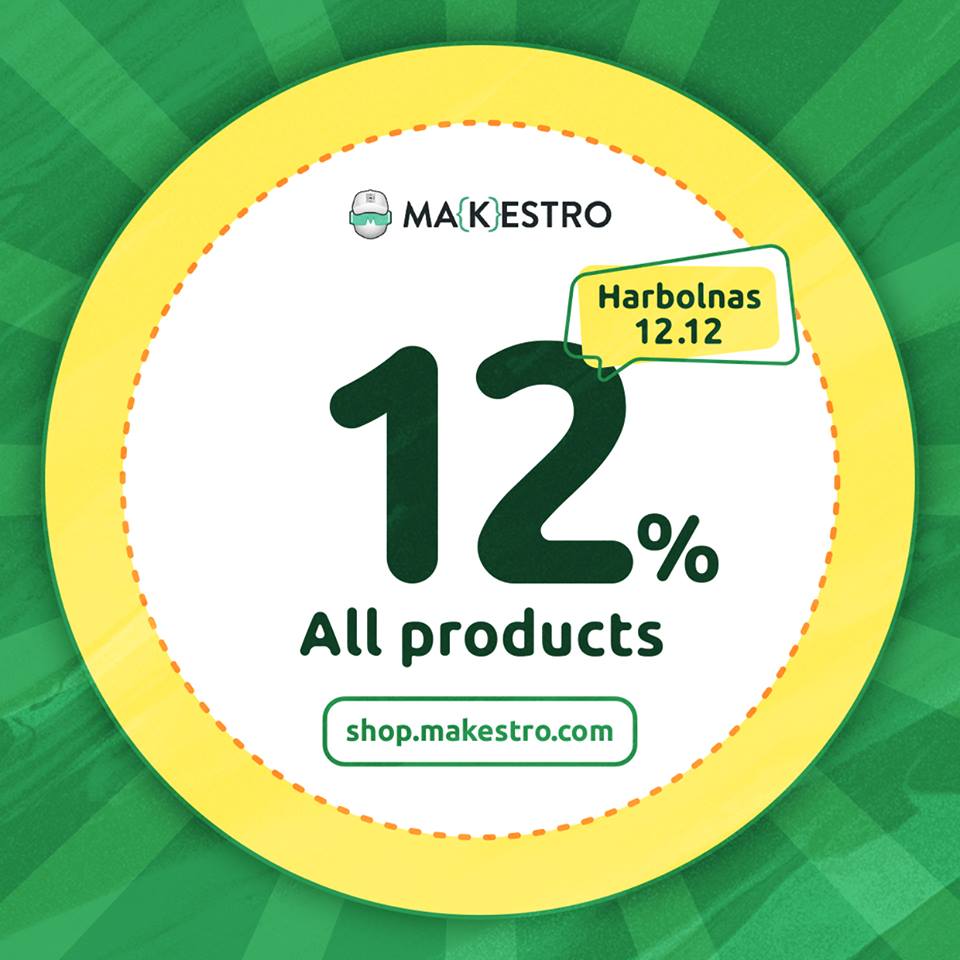 Ada yang spesial loh di shop.makestro.com , memperingati hari belanja online nasional, semua produk di makestro diskon 12%

Kunjungi shop.makestro.com dan pesan sekarang juga!

#harbolnas #makestro #IoT