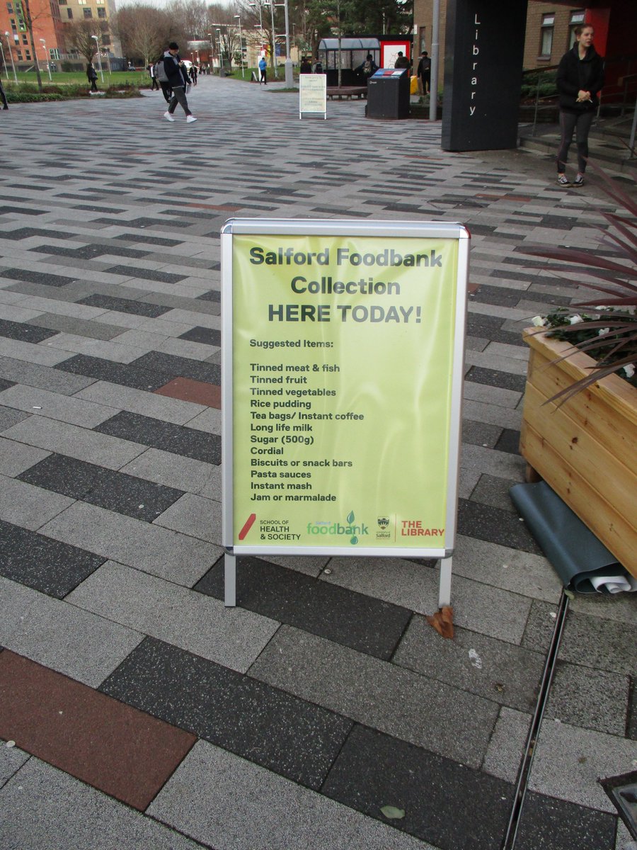 feedsalford's tweet photo. Not sure what to donate to @SalfordFoodbank - list outside library #feedsalford @MargaretRoweUoS @TheLibraryUoS
@SHUSU_Research @One_Stop_Social @GMSWAOfficial @JointProgramme @feedsalford @SalfordFoodbank @ShelaghLtd @SalfordCouncil @MASocialWork @SalfordUniNews @SalfordNews https://t.co/fzwtwHESxl