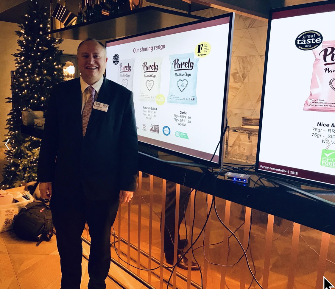 Fantastic 5 Mins from our very own <a href="/WeLovePurely/">Purely Plantain Chips</a> founder Mark O’Sullivan last week. Are you coming to see us this week?