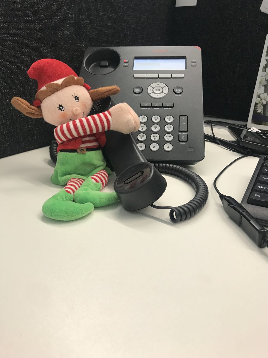 Auto4Ltd's tweet photo. Have you spoken to Evie the Elf today?! We've put her to good use and she's helping us man the phones! #EvietheElf #Elfontheshelf https://t.co/J88kltTdMd