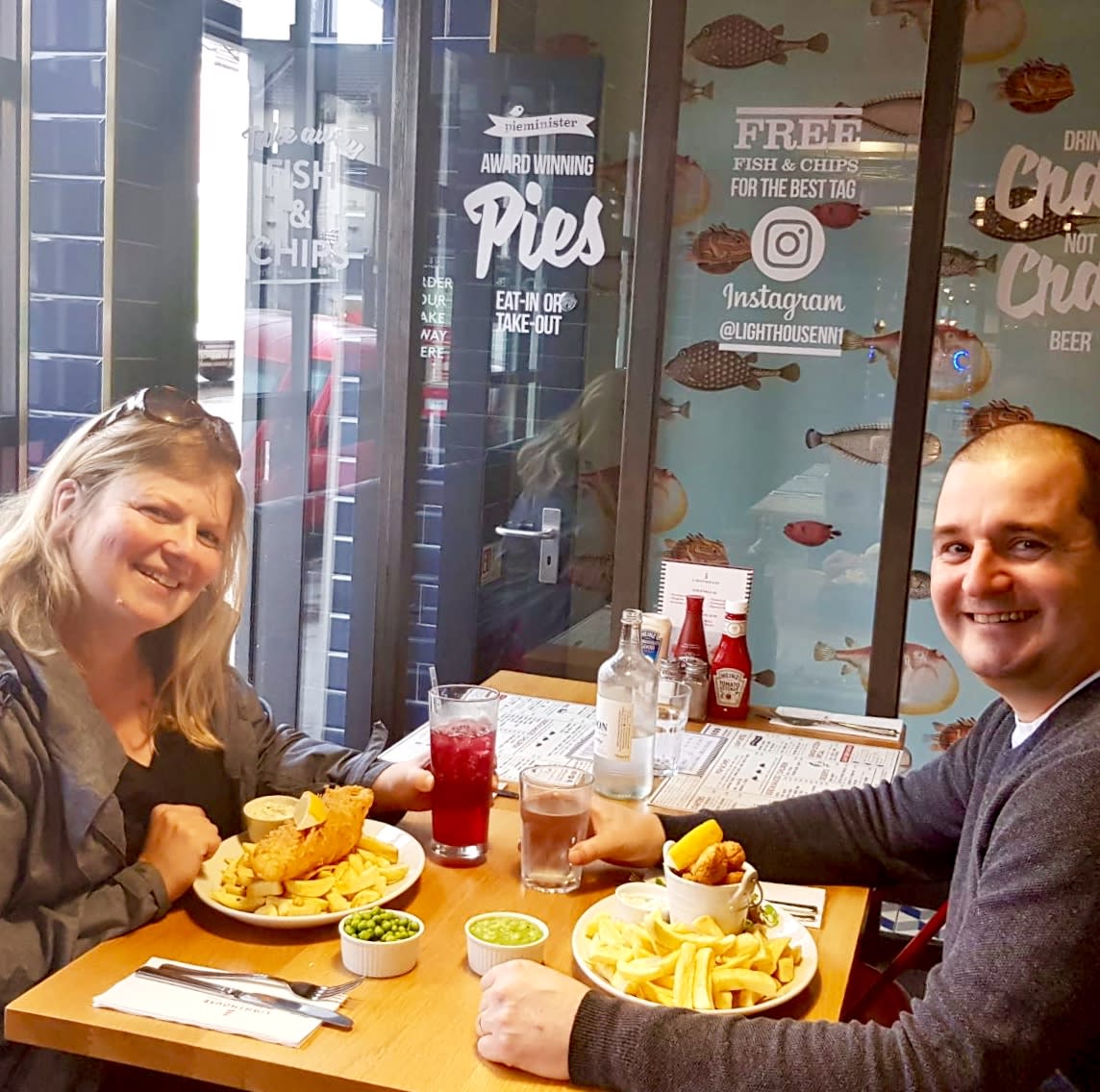 LighthouseNN1's tweet photo. Smiles all round when our fish and chips is served up 👍

When did you last join us for a plateful? 
https://t.co/KyphjVSXPu https://t.co/CtB3MR7Ni7