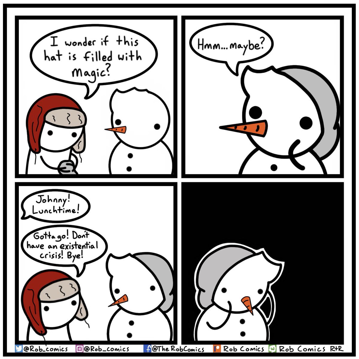 Rob Comics What Am I Snowman Frosty Comic Comics Webcomic Webcomics Crisis Existentialist Wednesdaythoughts Wednesdaywisdom Wednesdaymotivation Wednesday Art Artist Holiday Winter T Co De0xbzewnh