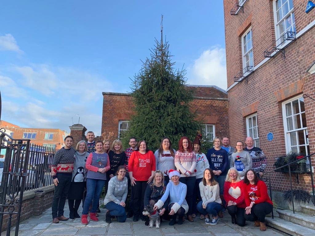 Xmas Jumper Day in aid of Action for Children - merry Xmas from our Lymington office!