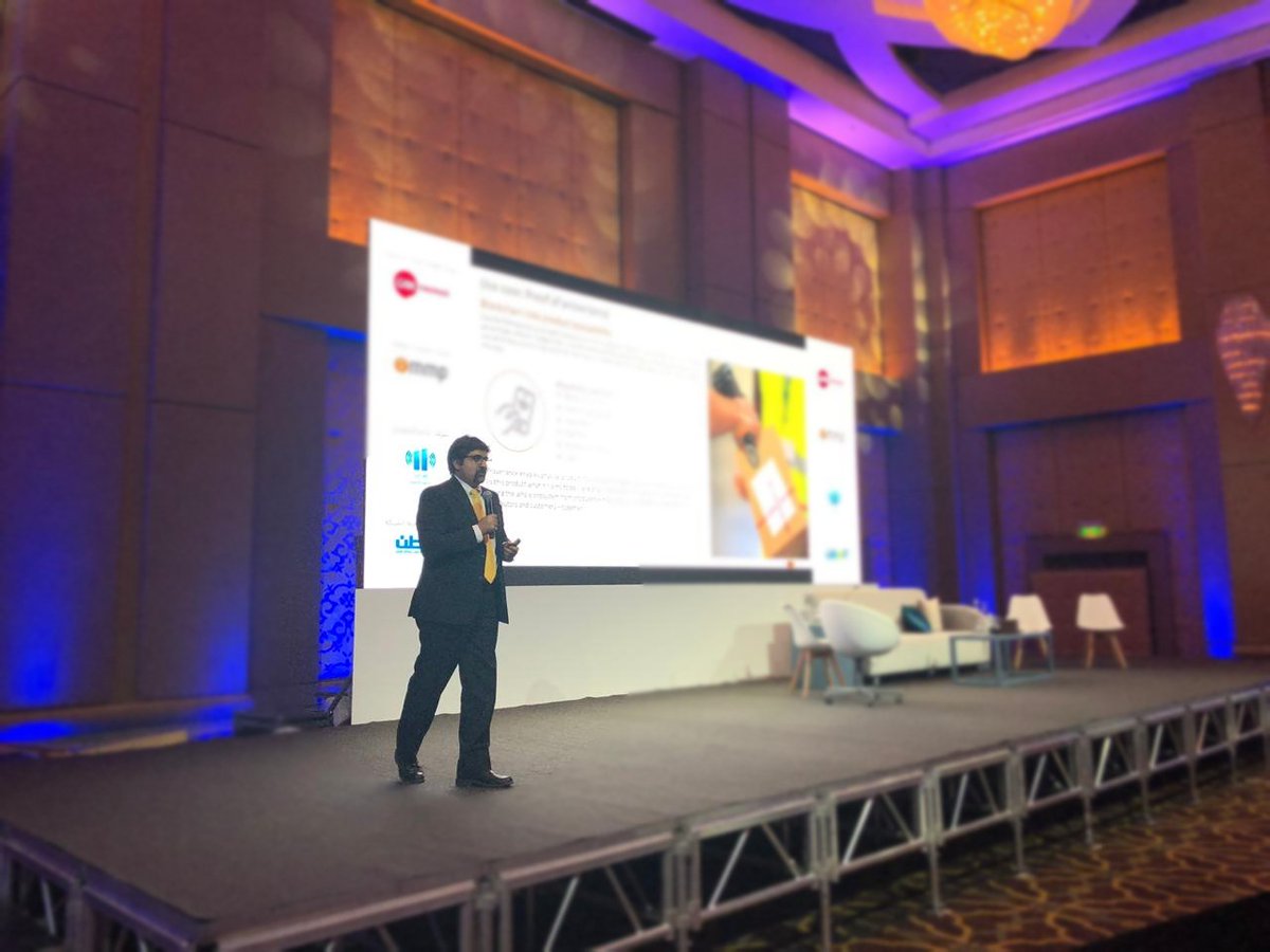 Kamran Shahin, Vice President for Blockchain Product Development &amp; Innovation at #Mastercard Labs – MEA, explored the transformative potential of #Blockchain in a keynote address at #ArabNetRiyadh2018