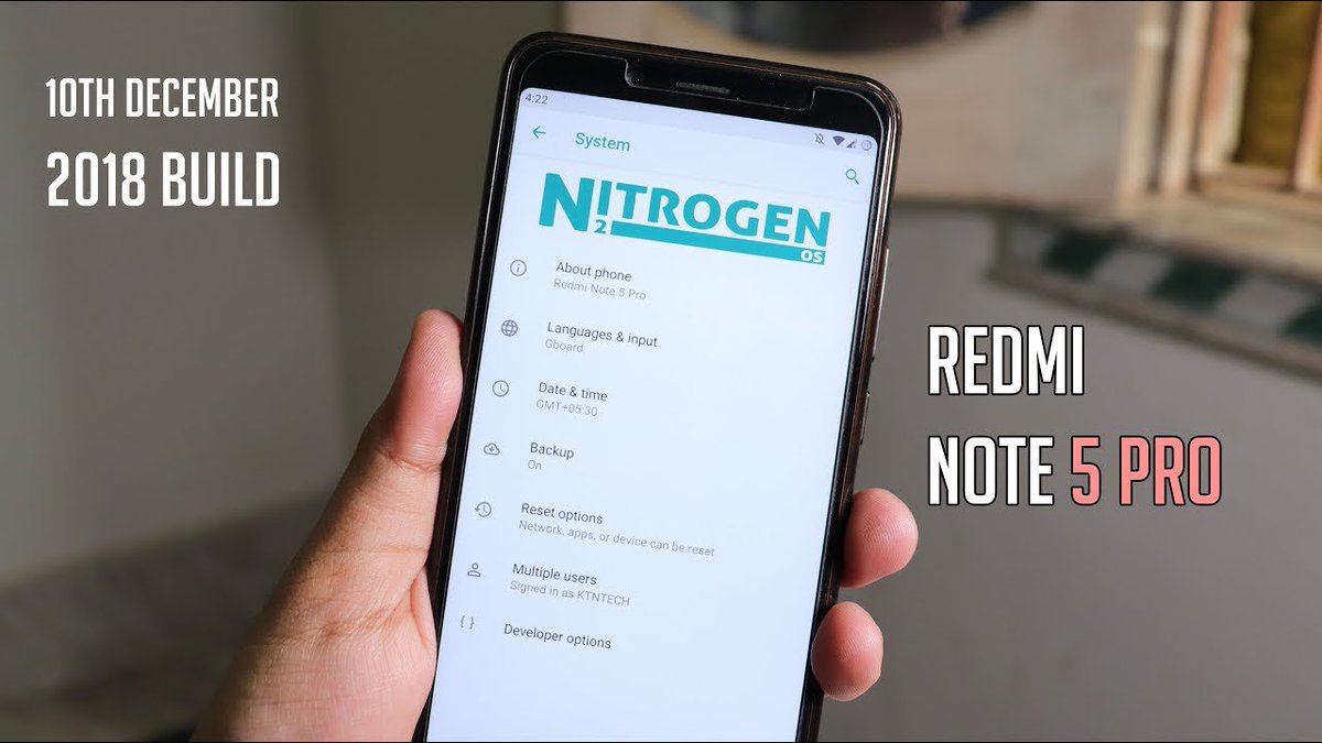 ktntech's tweet image. New Video: youtu.be/UwJvVA6jNSc
#Official #NitrogenOS #Pie On #RedmiNote5Pro! Worth Flashing? 🤔