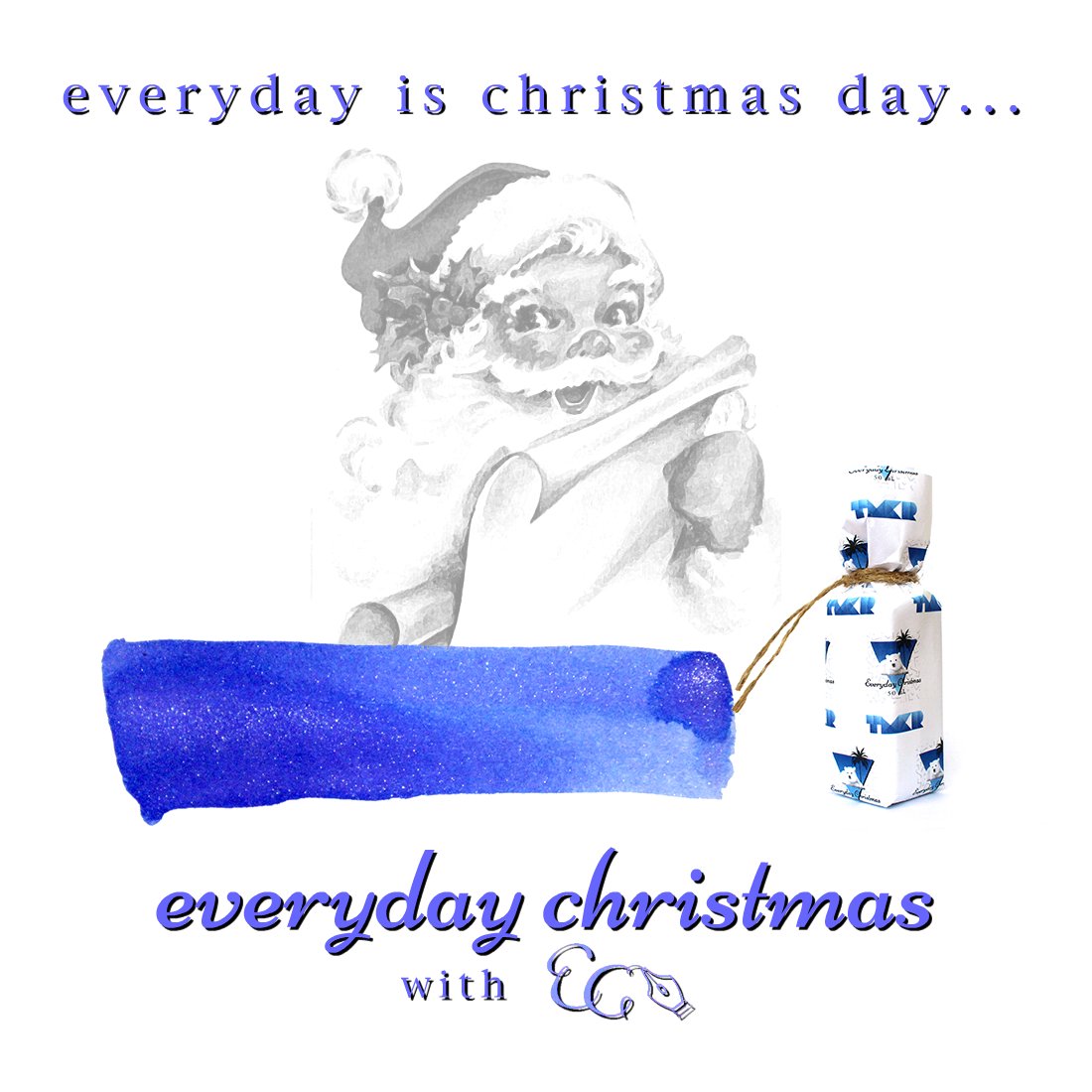 tmkrinks's tweet photo. Holiday shopping at https://t.co/AHTbWIzQM9 ? Get yourself and your friends a bottle of Everyday Christmas—our new shimmer ink exclusively available at Everything Calligraphy! 🎅🎁
#fountainpen #ink #christmas #holidays https://t.co/vv0WBSWIFW