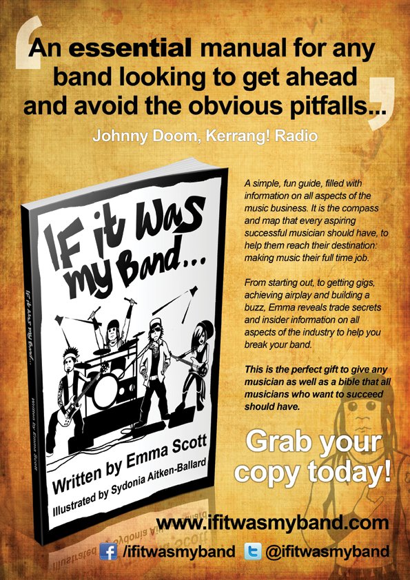 My <a href="/ifitwasmyband/">Ifitwasmyband</a> book is the ideal gift for the musician in your life - so grab yours while you can for just £1 - ifitwasmyband.bigcartel.com   :-) #xmaspresents