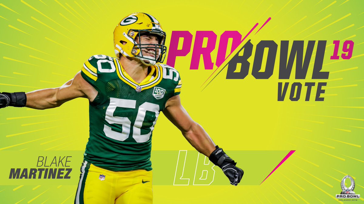 Hey everyone I need y’all big time! Today each RT counts as 2 votes! #ProBowlVote 
<a href="/Big__Blake50/">Blake Martinez</a>