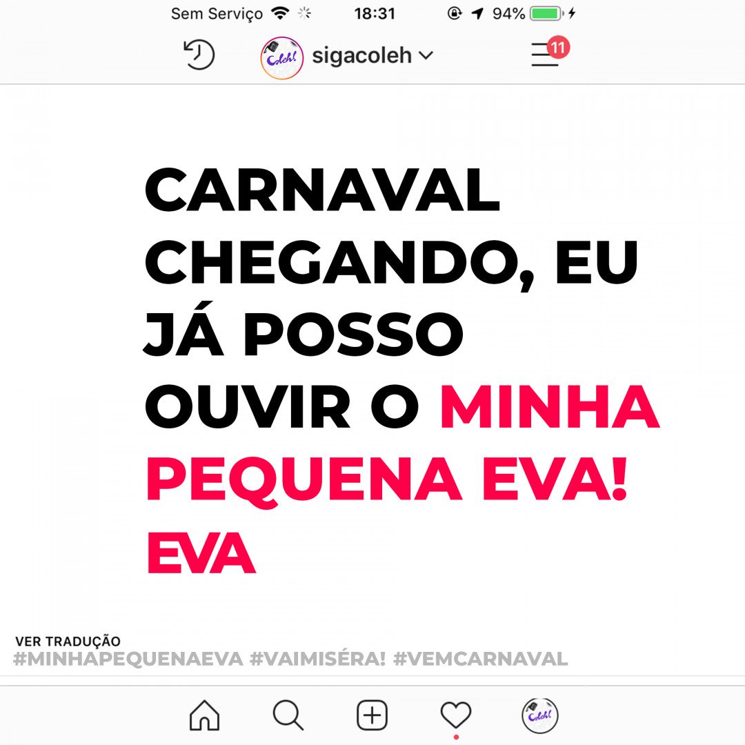 sigacoleh's tweet image. E voando bem alto (Eva!)👼
Me abraça pelo espaço de um instante (Eva!)💑
Me... instagram.com/p/BrSaRethAAa