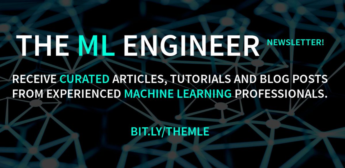 Thrilled to announce the launch of "The Machine Learning Engineer" Newsletter! Sign up to receive curated articles, tutorials and blog posts from experienced #MachineLearning professionals! Do share it with friends and colleagues! #AI #ML #DataScience ethical.institute/mle.html