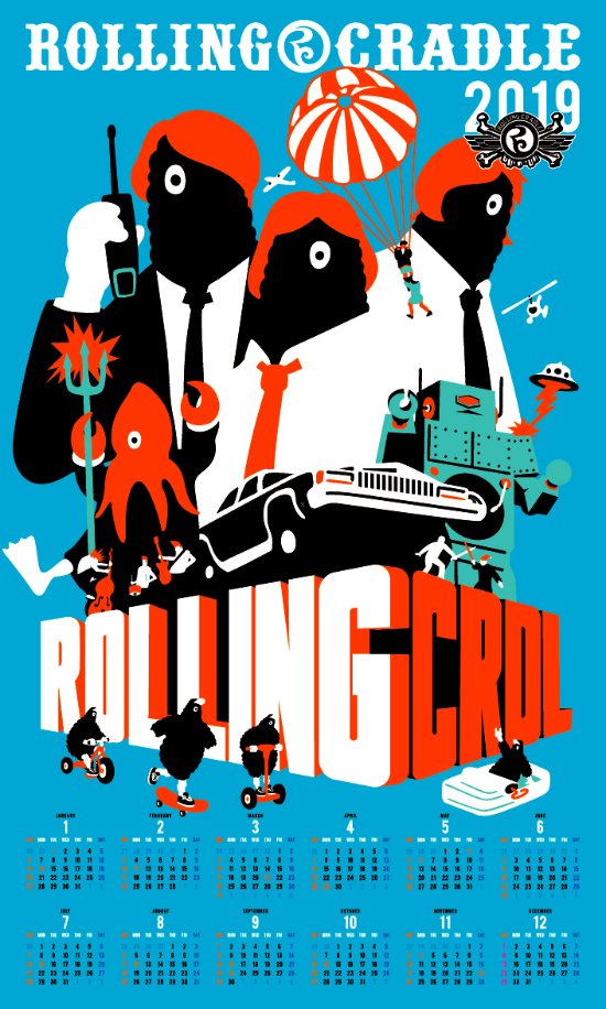 ロリクレ福島 V Twitter 2019年版 ロリクレカレンダー デザイン完成