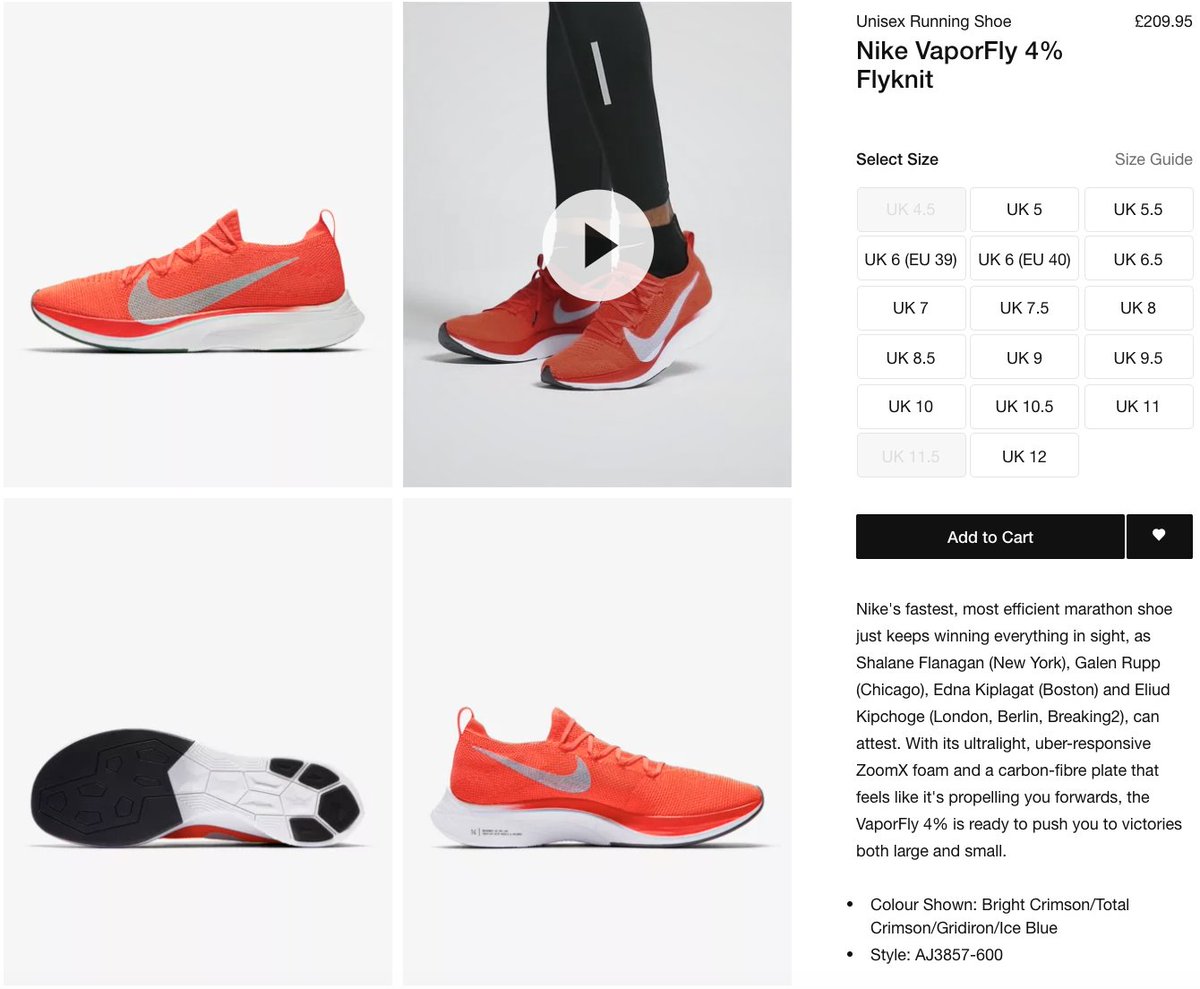 nike zoom vaporfly 4 restock 2018