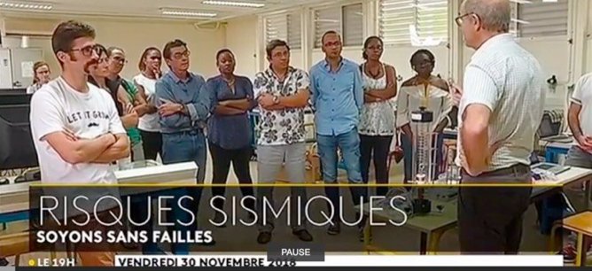 Formation des enseignants de Guadeloupe pour la sismologie éducative avec #edumedobs avec le soutien de la DREAL et du Rectorat Guadeloupe.