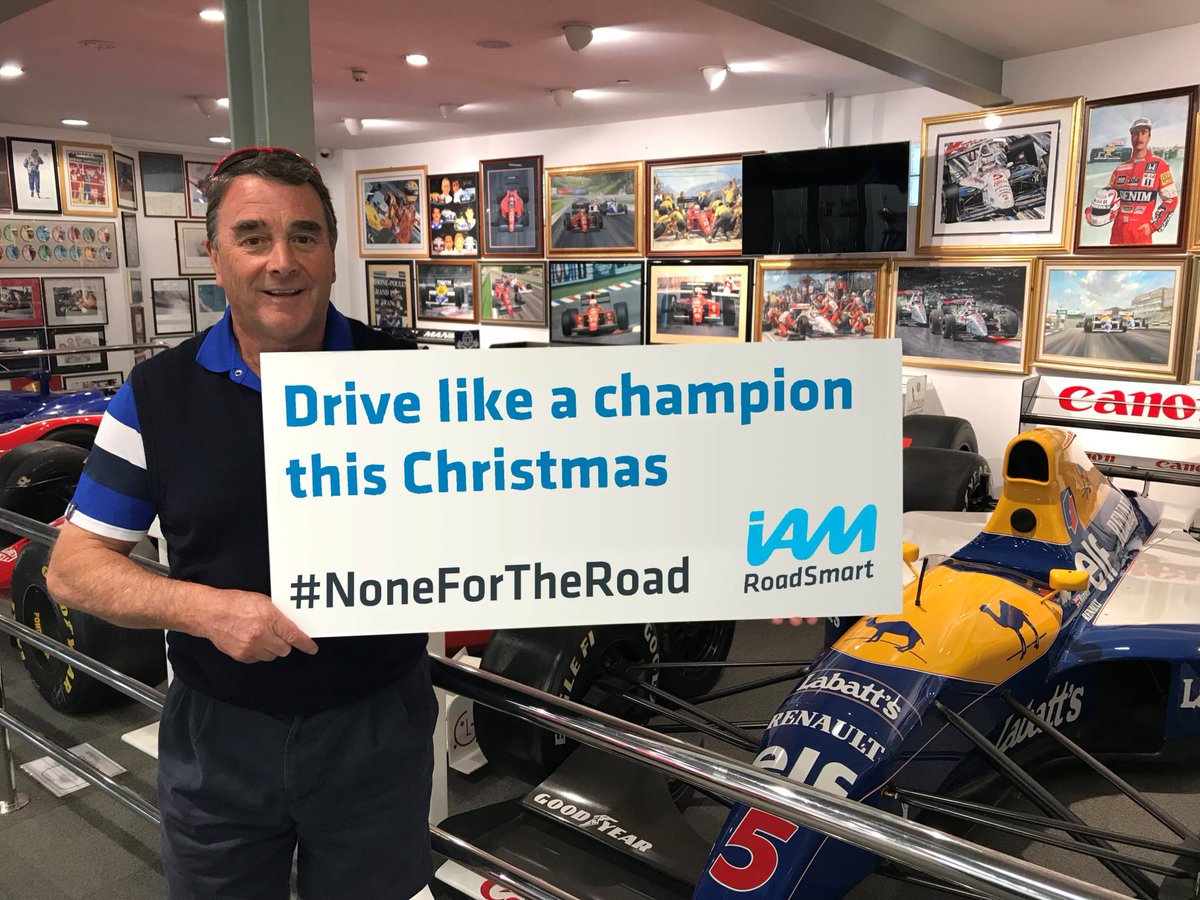 Help us share Nigel Mansell's message of driving like a champion by making it #NoneForTheRoad