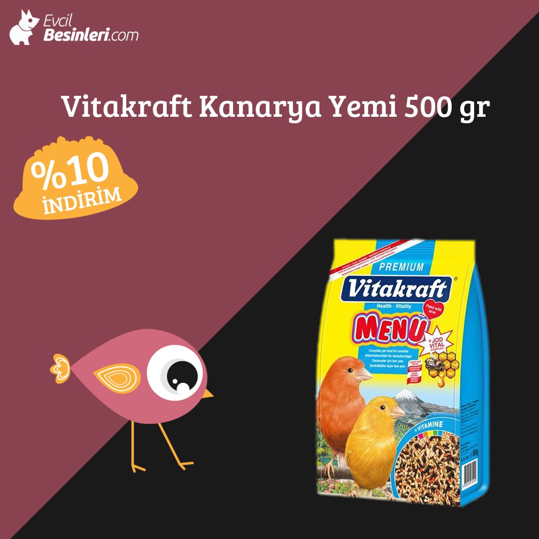 Kuşlarınızı sevindirecek haber Evcil besinleri'nde. Vitakraft Kanarya Yemi %10 indirimiyle beraber Evcil Besinleri'nde🐦  
Detaylı bilgi için: evcilbesinleri.com
#evcilbesinleri #evcilhayvanlar #kuş #kuşyemleri #kuşyemi #bird #indirim #kampanya #cat #kedimaması #köpekmaması