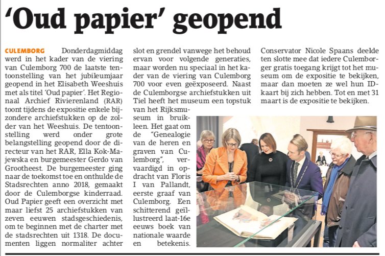 Wees welkom bij Oud Papier in het #weeshuismuseum #culemborg. weeshuismuseum.nl <a href="/MuseumActueel/">MuseumActueel</a> <a href="/Culemborgklopt/">Culemborg Klopt!</a> <a href="/Culemborg700/">Culemborg700</a>