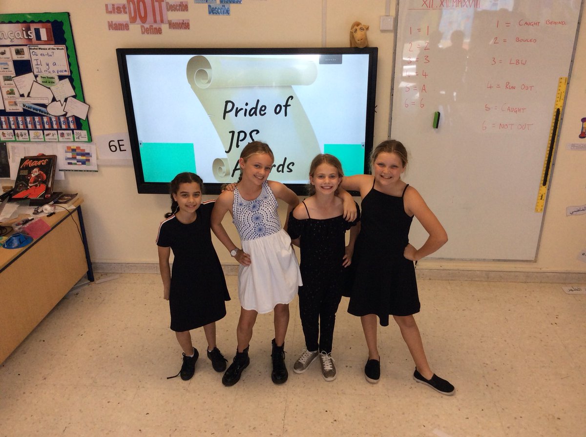 JPS_Year6's tweet photo. It’s the Pride of @JPSDubai Awards today. The children have got on their finest threads for the ceremony in the hall hosted by @JPS_Principal #JPS6E #JPScc https://t.co/LhHHdeO36f