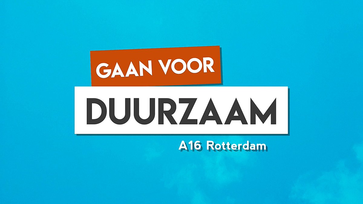 Alweer de laatste aflevering van de reeks Gaan voor Duurzaam, en die sluiten we af bij het project A16 Rotterdam van <a href="/RWSzakelijk/">Rijkswaterstaat Zakelijk</a> en consortium De Groene Boog. Samen werken ze oa aan een duurzame tunnel onder het Lage Bergse Bos, een mooie opgave. ow.ly/yYzt30mXeXk