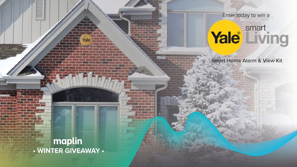 🎄Maplin Winter Giveaway🎄

Here goes round 2 of giveaways! Today's prize is an amazing @YaleSecurity Smart Home Alarm and View Kit!

Just head to maplin.co.uk/winter2  to play for FREE!

Only 48 Hours! ☃️

#MaplinWinterGiveaway #security #Christmas #Yale #Smartsecurity