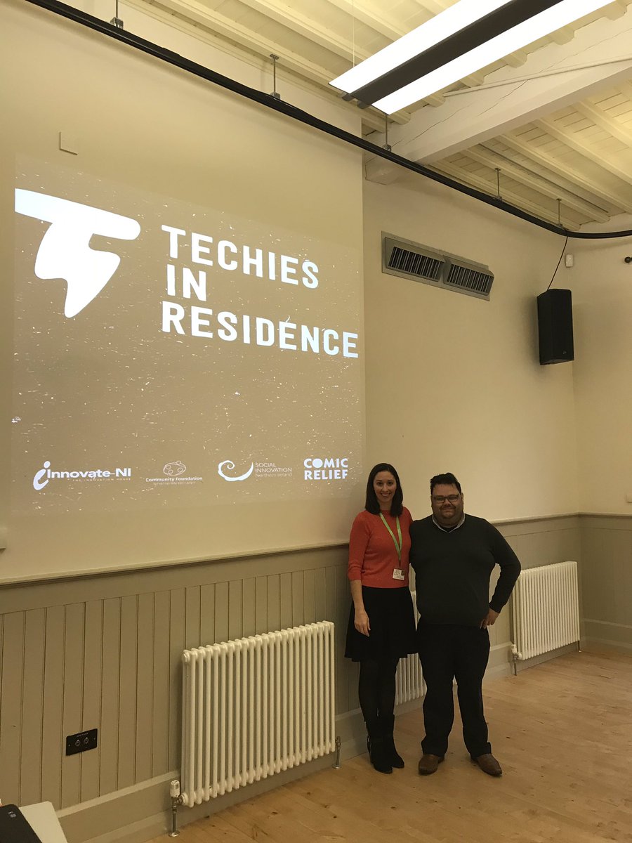 Clanrye staff excited for The @techinres Workshop in Belfast. @CFNIreland @SocInvNI #societalchallenges #digitaltechnology