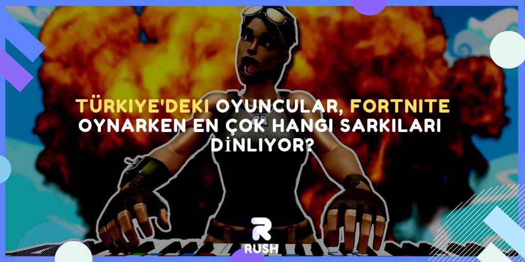 RushOfficialTR's tweet photo. Spotify, oyuncuların Fortnite oynarken dinlediği müzik bilgilerini paylaştı. Tüm dünyada olduğu gibi ünlüsünden bireysel oyuncusuna ilgiyle takip edilen Battle Royal fırtınası ülkemizde de esmeye devam ediyor. https://t.co/RyZUtj3inq