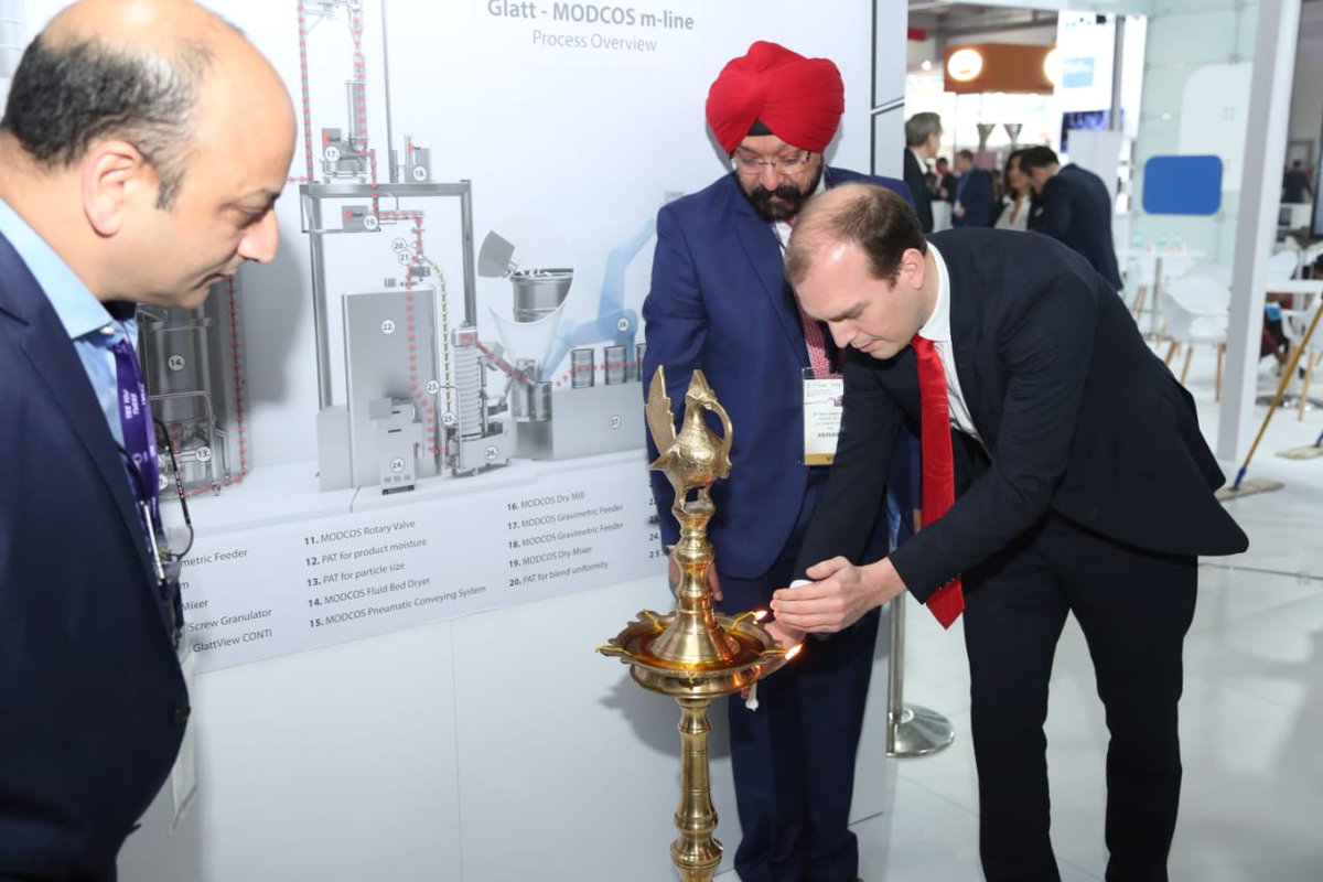 glatt_group's tweet photo. First day at CPhI & P-MEC India. Come and visit us at our booth 9.A03 in hall 9. We are looking forward to seeing you there! #CPhIIndia #PMECIndia #ProcessTechnology #PharmaceuticalServices #Engineering https://t.co/oz9p0McQsl