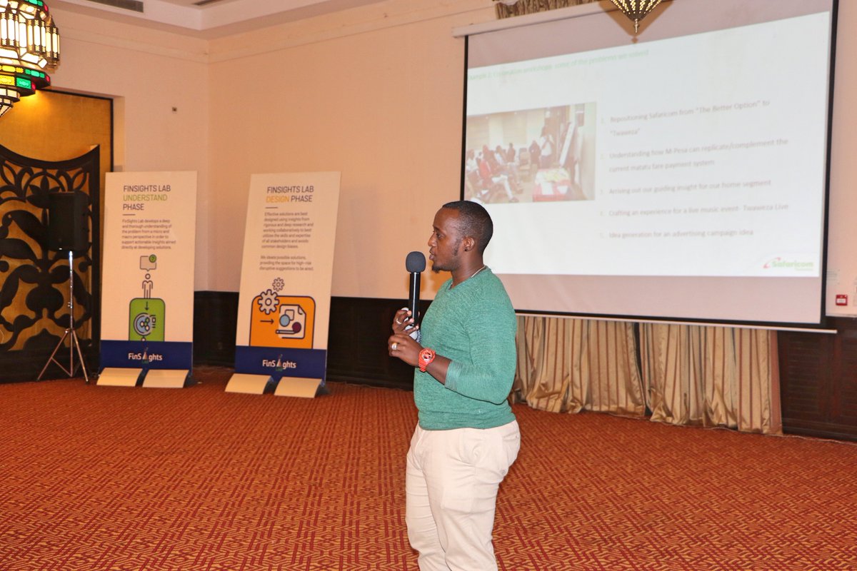 FSDTanzania's tweet image. &quot;It&apos;s not about the brand, it&apos;s about the consumer. The brand is the guard, the consumer is the hero&quot; Andrew Riungu, Manager of Consumer Segment Research at @SafaricomPLC, taking FSPs through the testing and feedback mechanisms case study. #FinSightsLab #Data4Innovation #Insights