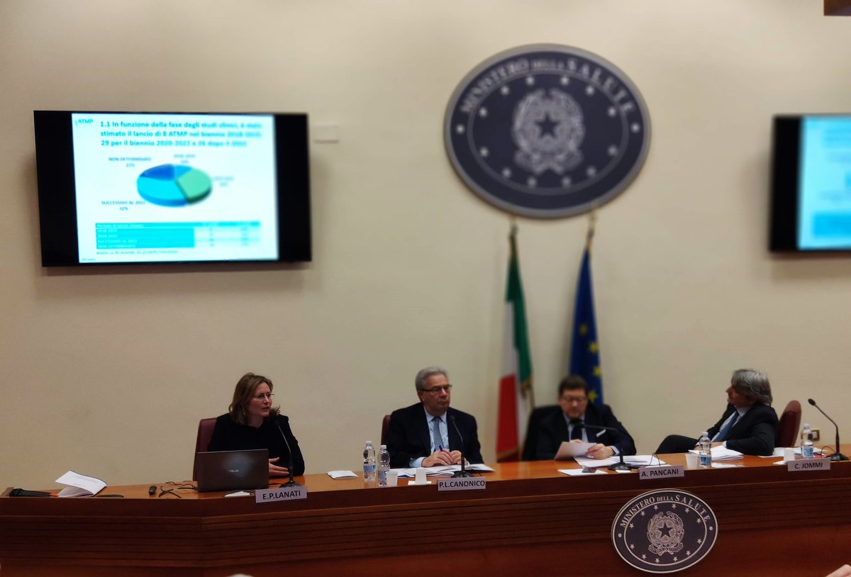 MAProvider's tweet photo. @paola_lanati managing director di @MAProvider presenta il Primo report italiano sulle Advanced Therapy Medicinal Product #ATMP #ATMPForum
Roma, @MinisteroSalute
12 Dicembre 2018 https://t.co/8c80twkwpi