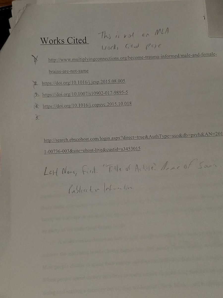 New grading policy idea: all essays with a Works Cited page that looks like this will be set on fire and assigned a negative point value.