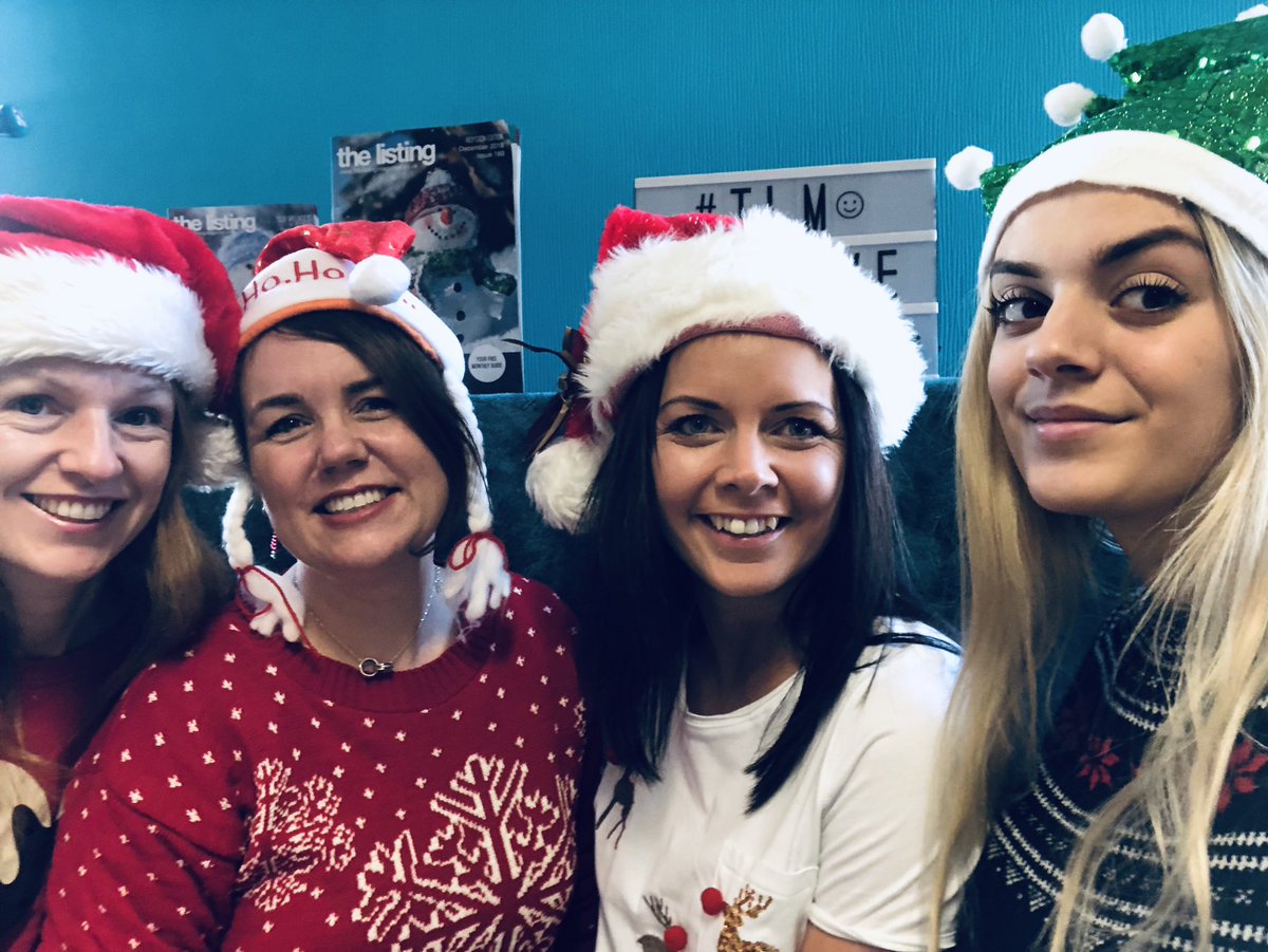 TheListing's tweet photo. Christmas Jumper Day has come early to The Listing office as weβre not around on Friday ... πβ€οΈ#ChristmasJumperDay #TeamListing https://t.co/OcgTZt7GlS
