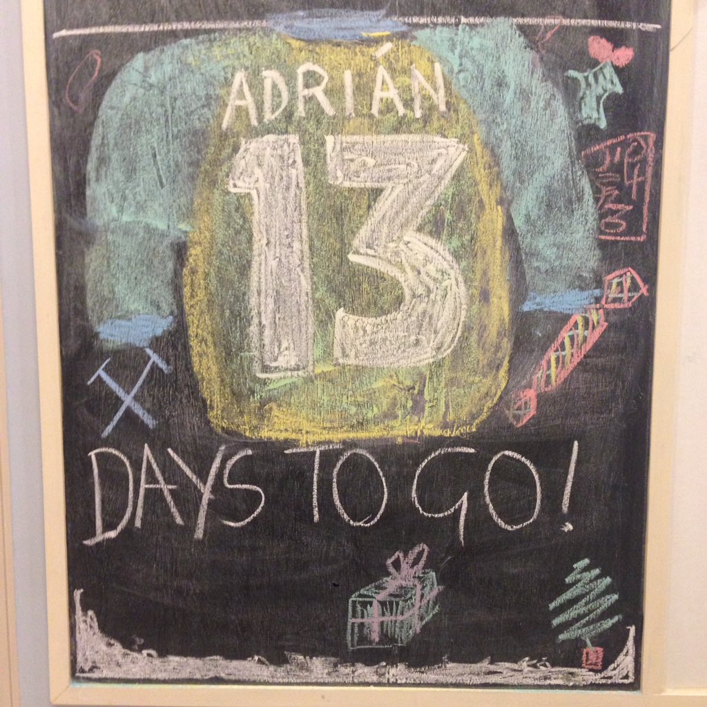 With @AdriSanMiguel wearing 13 a change of shirt was needed for the #WestHam themed Xmas countdown! #COYI #WHUFC #IRONS #HAMMERS