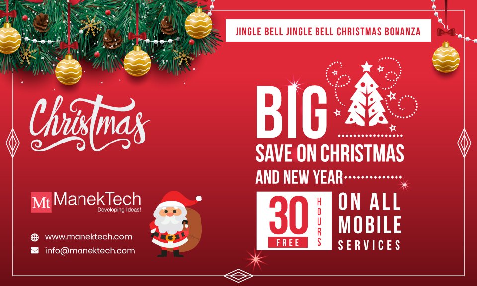 DharaManektech's tweet image. #Christmas #ManekTech #MobileServices