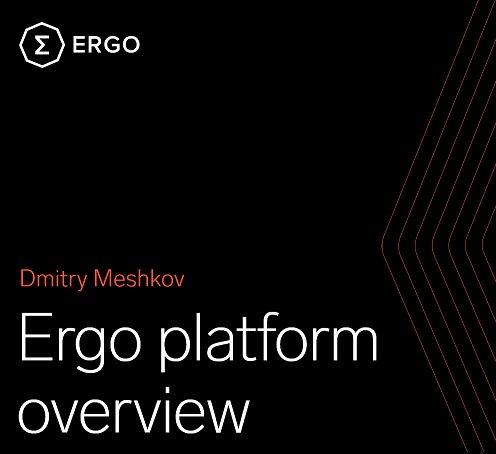 ergo_platform's tweet image. Introduction to #ErgoPlatform by @DmitryMeshkov is now available ergoplatform.org/downloads/Ergo… Basic info about vision, decentralization, survivability, applicability and roadmap included. More info to come 🔥

#Scorex #SigmaLanguage #ZKProof #SmartContracts #Cryptocurrency #News $EFYT