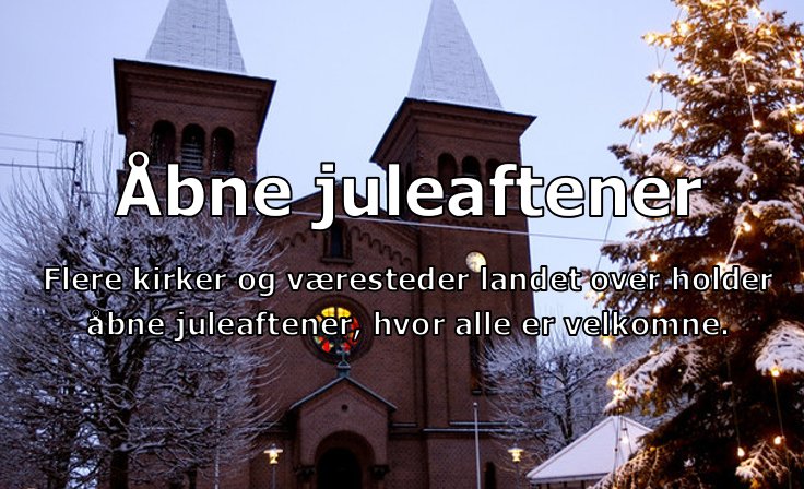 Leder du efter nogen at holde juleaften med? 🎄
En række kirker og væresteder landet over holder åbne juleaftener. Nogle koster penge andre er gratis, men fælles for dem alle er, at alle er velkomne.
Find en åben juleaften i nærheden af dig her: buff.ly/2ROiaUZ