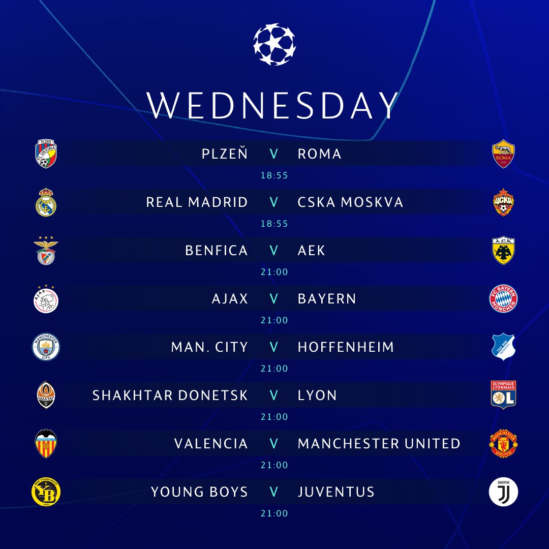 Champions League - Jogo Hoje