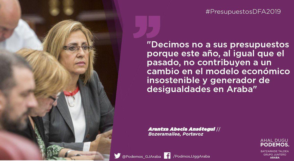 🎙️A esta hora, si el gobierno foral no hubiera retirado el proyecto de presupuestos, estaríamos diciéndole esto al Diputado General. El texto completo de nuestra enmienda a la totalidad en este link⬇️
jjggalava.eus/spc/visor/viso…