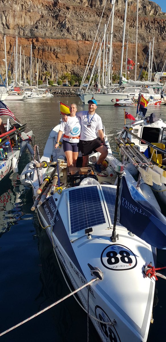 RAFBF's tweet photo. The day is finally here  @TheAtlanticTeam are setting off on their epic challenge of rowing the Atlantic! A huge thank you to Lizzie and Mark for choosing to support @rafbf You can track the pair here by following Atlantic Albatross https://t.co/8bcYjU425j 
@ACampaigns #twac2018 https://t.co/WlqjqFkvaq