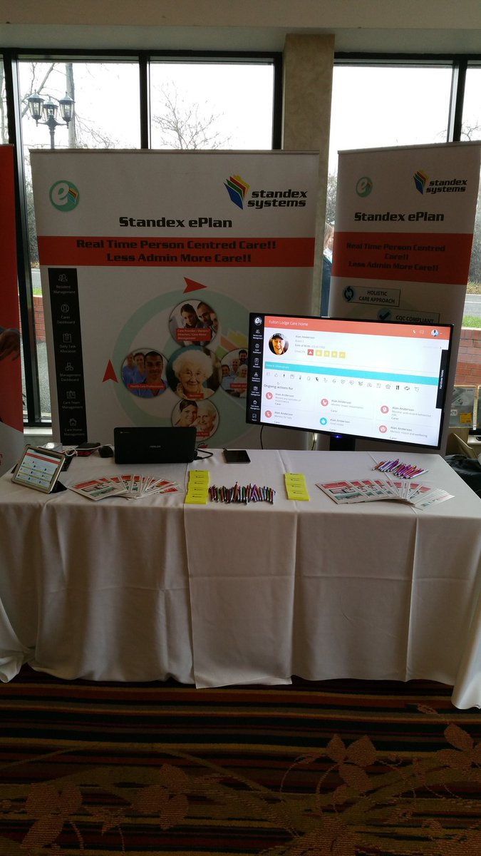 StandexSystems's tweet photo. Standex ePlan @StandexSystems presenting their revolutionary Electronic Care Planning System @CareForums #careforums Less Admin More Care!!! December 12 & 13th 2018 https://t.co/ZQ7GcqbfO7